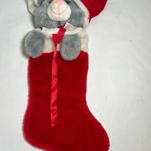 Vintage‎ Fun World mouse Christmas Stocking